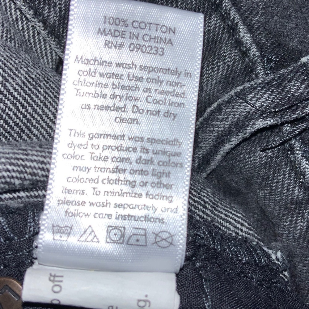 Pacsun black cotton Mom jeans Sz 26 high waist - Picture 8 of 8